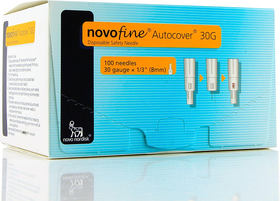 NovoFine Autocover Pen Needle 30G x 8 mm (100 Count)