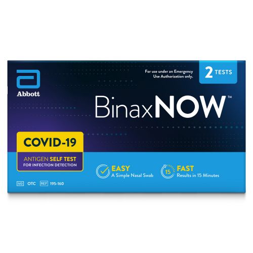 BinaxNOW Covid-19 Antigen Self Test, 2 Tests