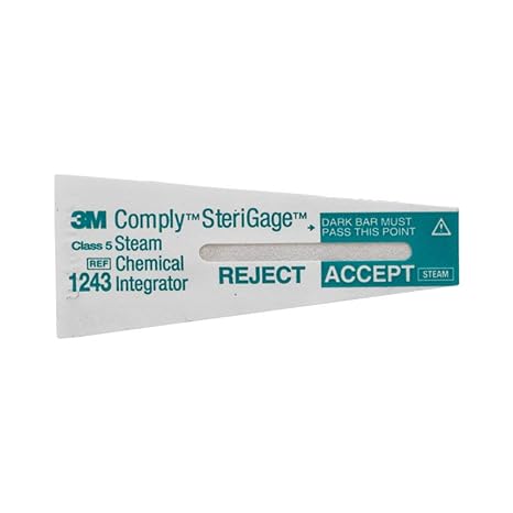 3M Comply™ SteriGage™ 3/4" x 2" Steam Chemical Integrator Strips