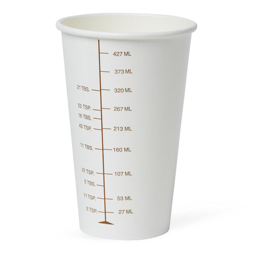 Medline Graduated Disposable Paper Drinking Cup, 16 oz (Pack of 1000)