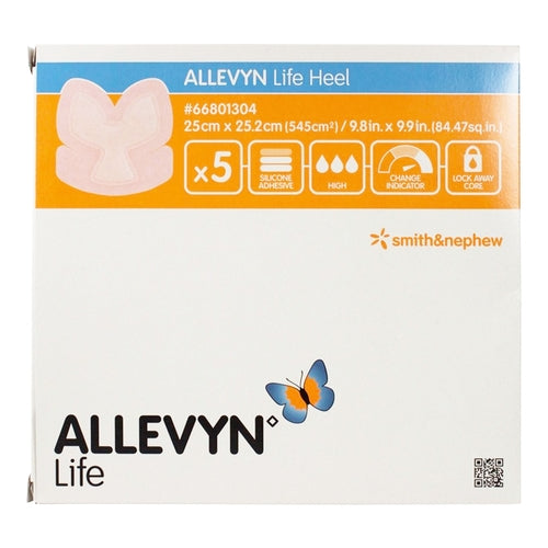 Load image into Gallery viewer, Smith &amp; Nephew Foam Dressing Allevyn Life 9.8 X 9.9&quot; Heel Sterile (#66801304,  Sold Per Box)
