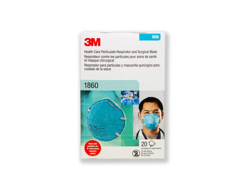 3M™ Health Care Particulate Respirator and Surgical Mask 1860, N95