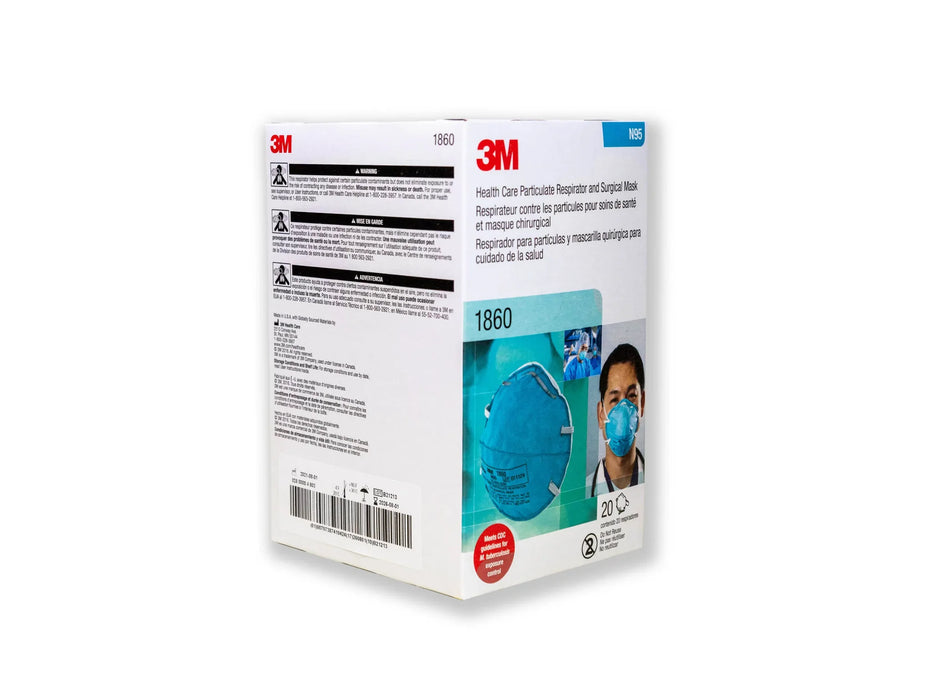 3M™ Health Care Particulate Respirator and Surgical Mask 1860, N95