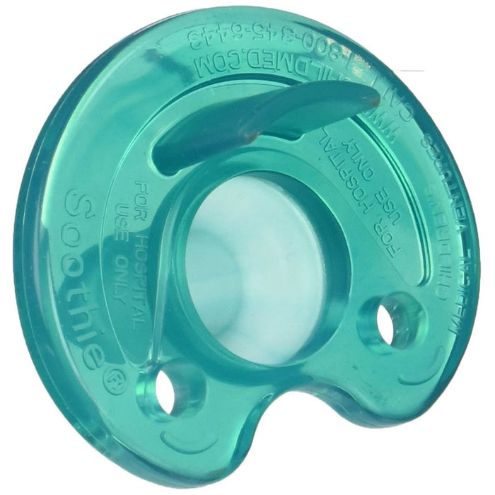 Philips Notched Newborn NICU Soothie Pacifier, Green,  Hospital Binky - Natural Scent