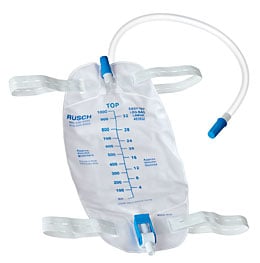 Teleflex medical  EasyTap 500 mL Leg Bag with 18 Inch Tubing & Flip Valve - 453919